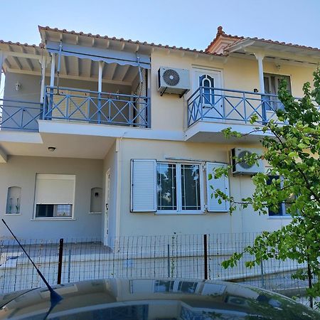 Holiday House With Sea View In Skala Polichnitos Skala Polichnitou Bagian luar foto