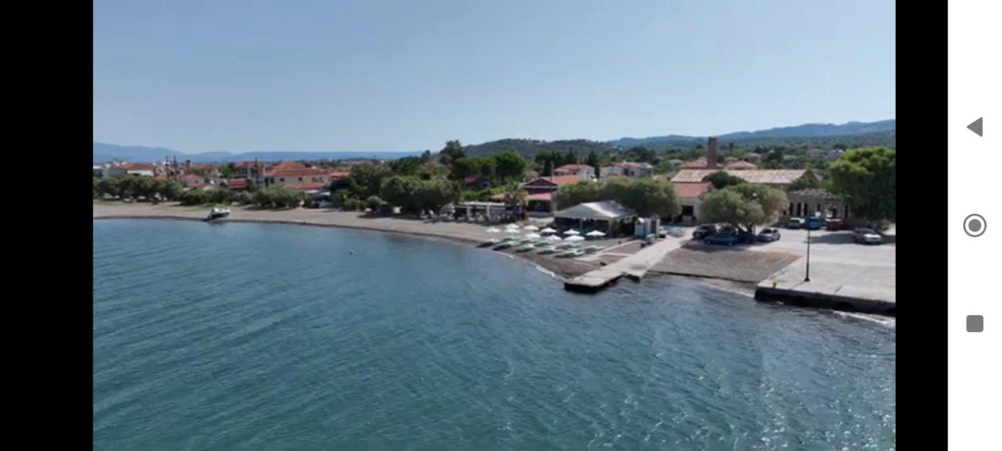 Holiday House With Sea View In Skala Polichnitos Skala Polichnitou Bagian luar foto