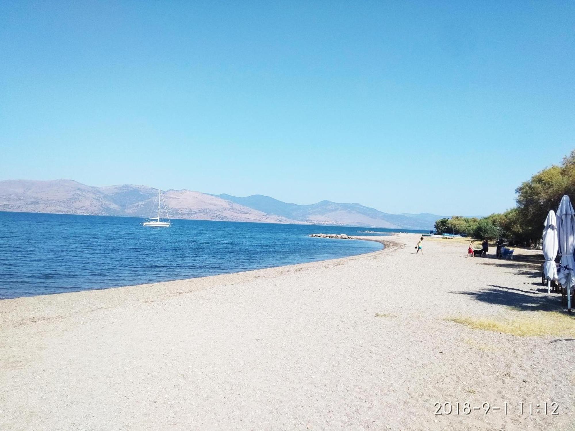Holiday House With Sea View In Skala Polichnitos Skala Polichnitou Bagian luar foto