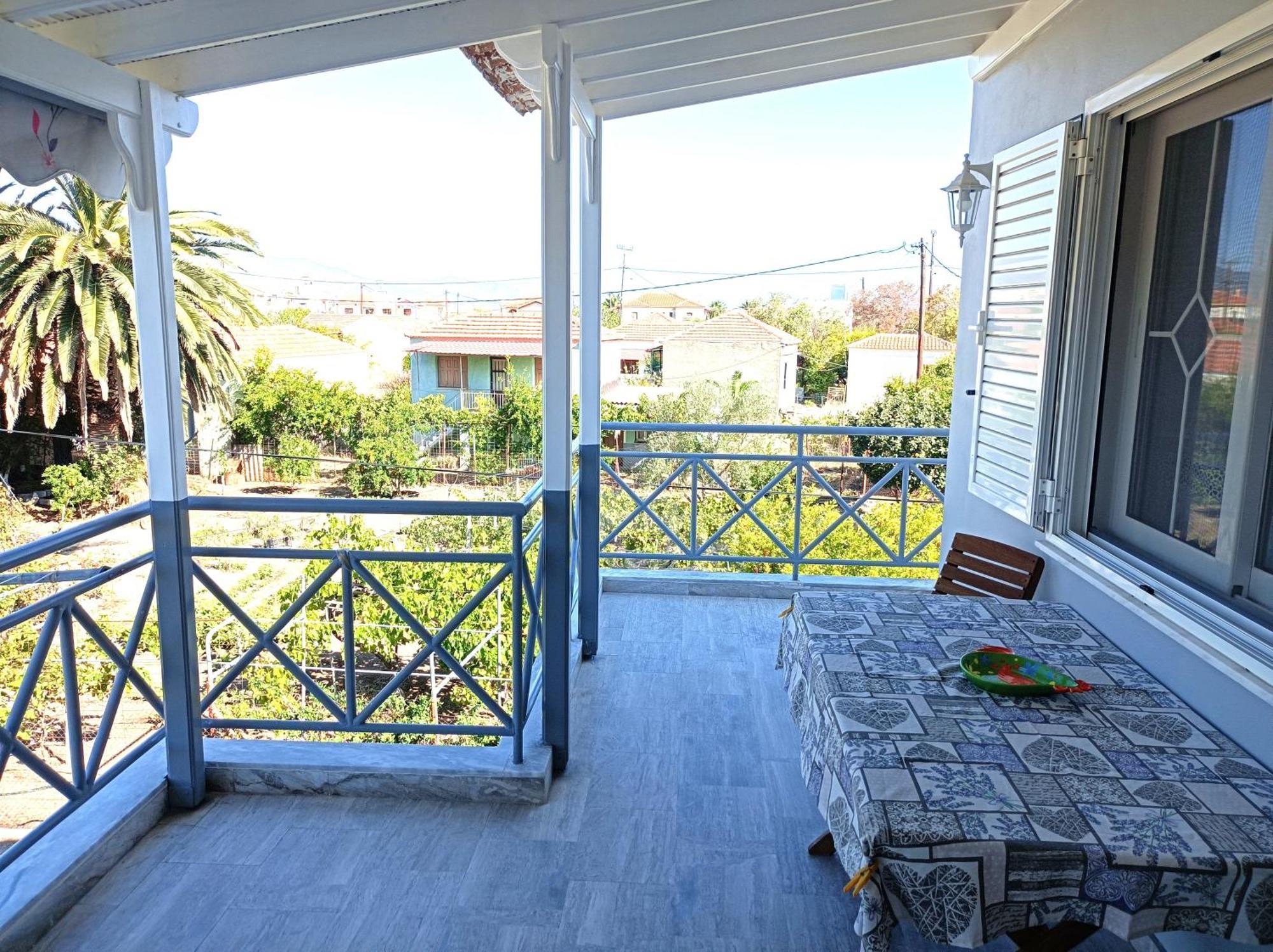 Holiday House With Sea View In Skala Polichnitos Skala Polichnitou Bagian luar foto