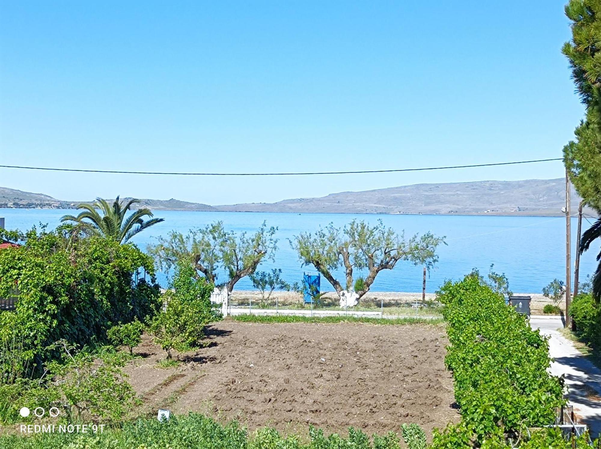 Holiday House With Sea View In Skala Polichnitos Skala Polichnitou Bagian luar foto